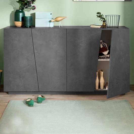 Credenza Candia 160 Gihome ® 4 ante ossido