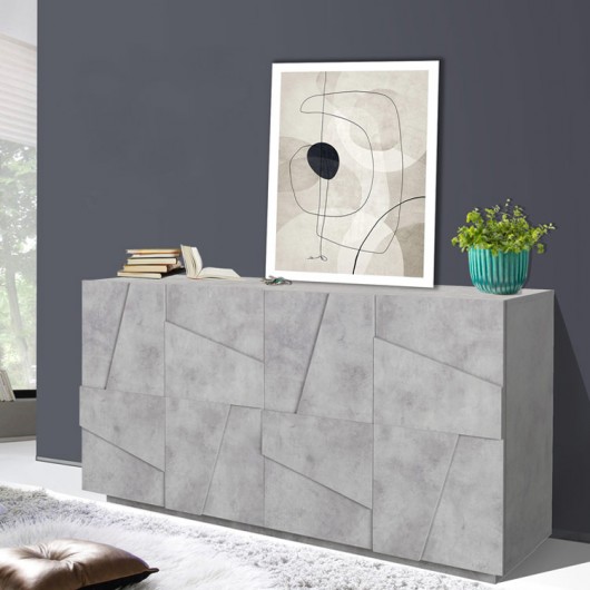 Credenza Samos Gihome ® 4 ante cemento