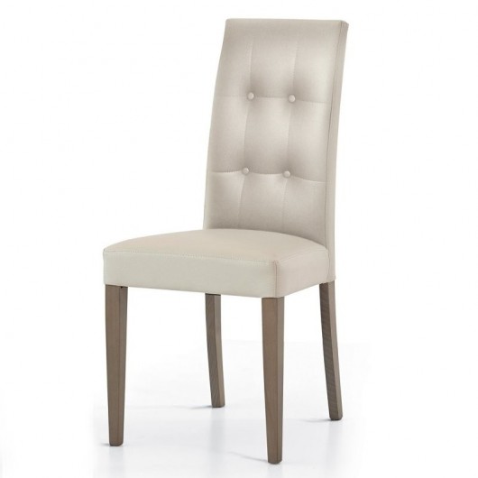 Sedia ecopelle Krizia Gihome ® avorio