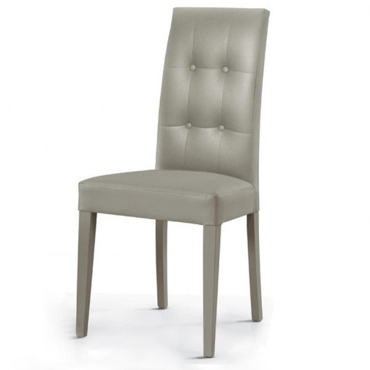 Sedia ecopelle Krizia Gihome ® grigia