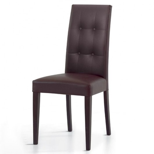 Sedia ecopelle Krizia Gihome ® marrone