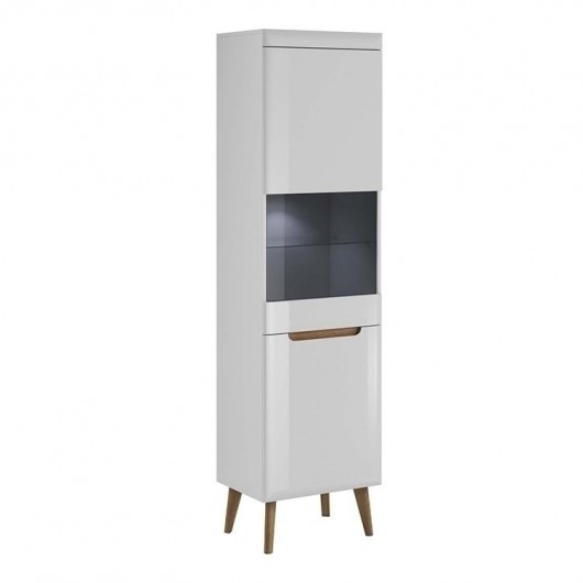 Vetrina alta Alia Gihome ® 2 ante bianco lucido