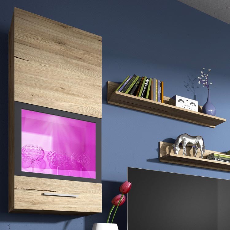 Parete attrezzata Armony Gihome ® rovere