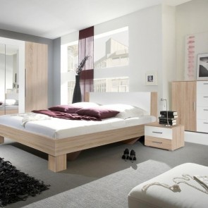 Camera completa Lisa Gihome ® rovere e bianco con letto oversize