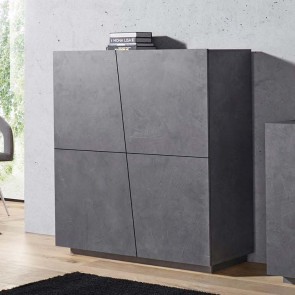Mobile contenitore Candia Gihome &reg; 4 ante ossido