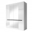 Armadio Dubai Gihome ® 4 ante bianco lucido