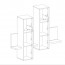 Parete attrezzata Megan Gihome ® antracite noce
