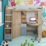 Cameretta Dollie Gihome ® sinistra rovere blu