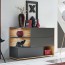 Credenza Oviedo Gihome ® rovere antracite