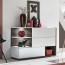 Credenza Oviedo Gihome ® rovere scuro bianco