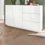 Credenza Candia 140 Gihome ® 2 ante 3 cassetti bianco lucido