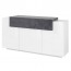 Credenza Milos Gihome ® 3 ante e 1 a ribalta bianco cemento