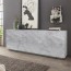 Credenza Samos Gihome ® 4 ante 3 cassetti cemento