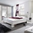 Letto standard 160/200 + comodini Lisa Gihome ® pino rovere grigio