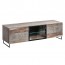 Mobile porta tv soggiorno Tangeri Gihome ® industriale shabby con led a tre ante