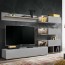 Parete attrezzata Oviedo Gihome ® quercia grigio