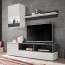 Parete attrezzata Lipo2 Gihome ® bianco opaco rovere grigio