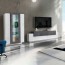 Parete attrezzata Milos 200 Gihome ® bianco cemento