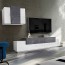 Parete attrezzata Milos 240 Gihome ® bianco cemento