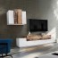 Parete attrezzata Milos 240 Gihome ® bianco pero
