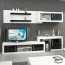 Parete attrezzata Susan Gihome ® bianco nero lucido