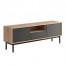 Porta tv Avola Gihome ® 2 ante 1 cassetto 1 vano a giorno legno grafite