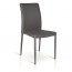 Sedia ecopelle Kendall Gihome ® grigio