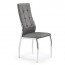Sedia in ecopelle Sveva Gihome ® grigio