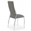 Sedia in ecopelle Sveva Gihome ® grigio
