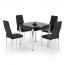Tavolo allungabile Marasso Gihome ® nero gambe cromate