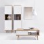 Tavolino Menfi Gihome ® 1 cassetto rovere bianco